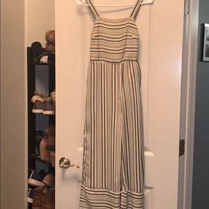 Striped Capri romper